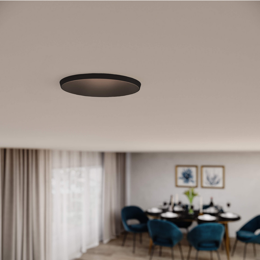 DALS Lighting - 2in almost trimless downlight, 5CCT & Dim-To-Warm - Black - SKU ATR02-CDW-BK