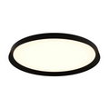 DALS Lighting - 21in Dual-Light Flush Mount, 5CCT - Black - SKU CFH21-CC-BK
