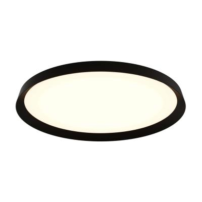 DALS Lighting - 21in Dual-Light Flush Mount, 5CCT - Black - SKU CFH21-CC-BK