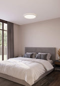 DALS Lighting - 21in Dual-Light Flush Mount, 5CCT - Black - SKU CFH21-CC-BK