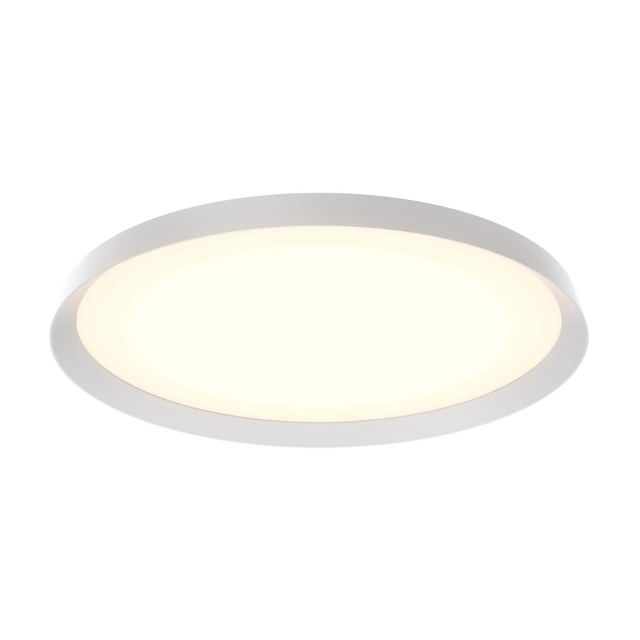 DALS Lighting - 21in Dual-Light Flush Mount, 5CCT - White - SKU CFH21-CC-WH