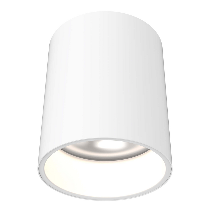 DALS Lighting - 6in cylinder flushmount universal 120V-347V, 0-10V dimming - SKU CYL06-CC-V-WH