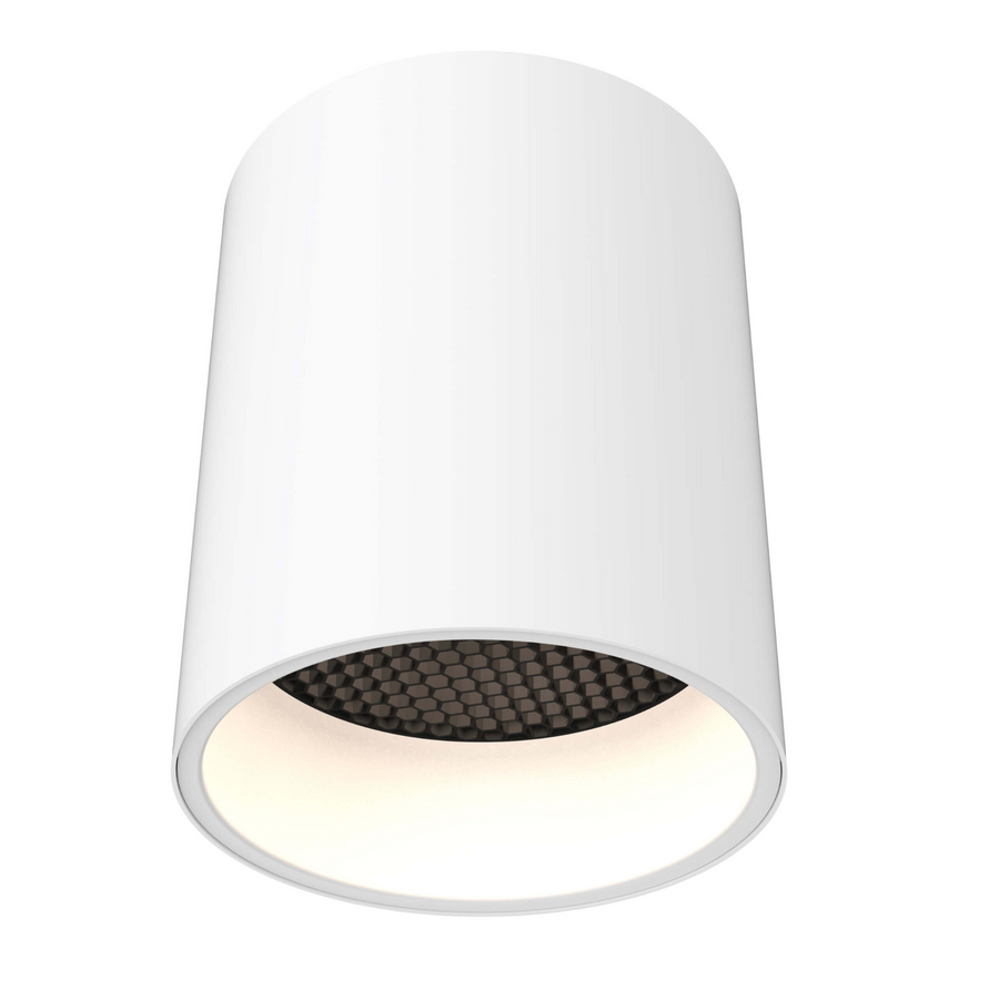 DALS Lighting - 6in cylinder flushmount universal 120V-347V, 0-10V dimming - SKU CYL06-CC-V-WH