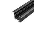 DALS Lighting - 6FT Aluminum extrusion Recessed for DCP-NFTAP - Black - SKU DCP-ACC-NFRE6FT-BK