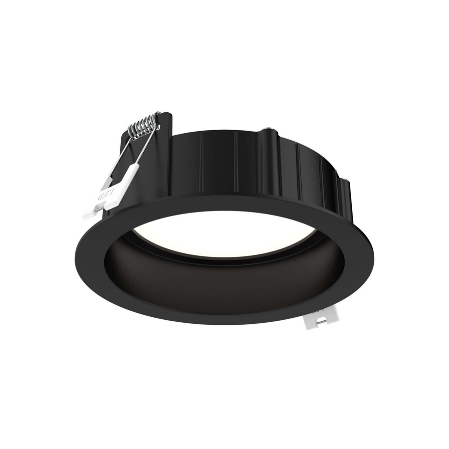 DALS Lighting - 4'' 5CCT 1" deep regressed panel - Black - SKU DRR4-CC-BK