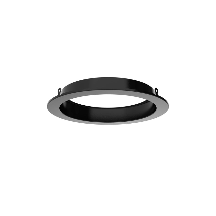 DALS Lighting - 6" clip on Trim all black - SKU DRR6-TRIM-BK
