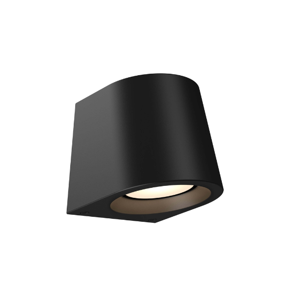 DALS Lighting - 5in wall sconce with photocell - SKU DSWC05-CC-BK