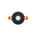 DALS Lighting - 2in Flat gimbal recessed, 5CCT & Dim-to-warm - Black - SKU FGM2-CDW-BK