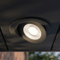 DALS Lighting - 2in Flat gimbal recessed, 5CCT & Dim-to-warm - Black - SKU FGM2-CDW-BK