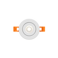 DALS Lighting - 2in Flat gimbal recessed, 5CCT & Dim-to-warm - White - SKU FGM2-CDW-WH
