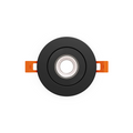 DALS Lighting - 3in Flat gimbal recessed, 5CCT & Dim-to-warm - Black - SKU FGM3-CDW-BK