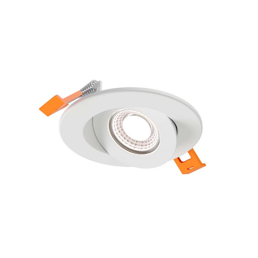 DALS Lighting - 3in Flat gimbal recessed, 5CCT & Dim-to-warm, White - SKU FGM3-CDW-WH