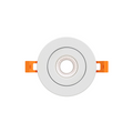 DALS Lighting - 3in Flat gimbal recessed, 5CCT & Dim-to-warm, White - SKU FGM3-CDW-WH
