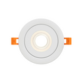 DALS Lighting - 4in Flat gimbal recessed, 5CCT & Dim-to-warm, White - SKU FGM4-CDW-WH