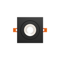 DALS Lighting - 4in Square Flat gimbal recessed, 5CCT & Dim-to-warm, Black - SKU FGM4SQ-CDW-BK