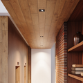 DALS Lighting - 4in Square Flat gimbal recessed, 5CCT & Dim-to-warm, Black - SKU FGM4SQ-CDW-BK