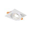 DALS Lighting - 4in Square Flat gimbal recessed, 5CCT & Dim-to-warm, White - SKU FGM4SQ-CDW-WH