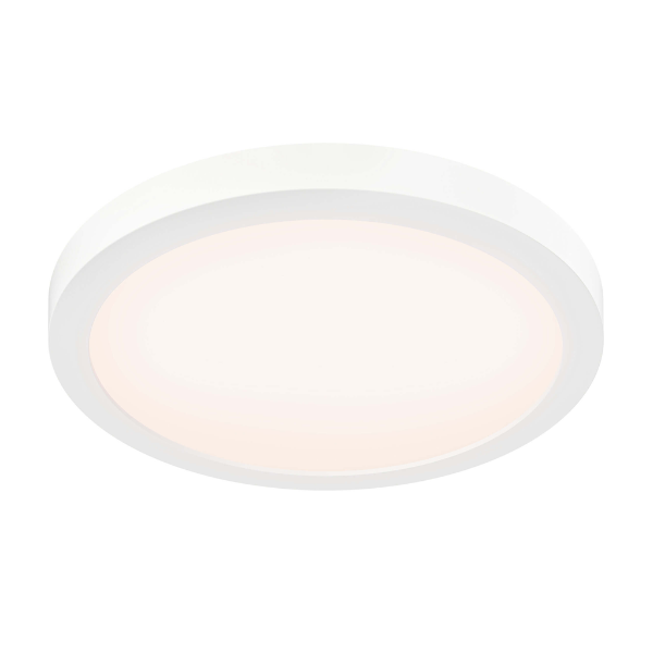 DALS Lighting - 12in flush mount for coastal environment - SKU FMP12-CC-CR-WH