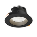 DALS Lighting - 6in Regressed Gimbal Downlight, 5CCT & Dim-To-Warm - Black - SKU GBR06-CDW-BK