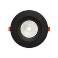 DALS Lighting - 6in Regressed Gimbal Downlight, 5CCT & Dim-To-Warm - Black - SKU GBR06-CDW-BK
