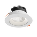 DALS Lighting - 6in Regressed Gimbal Downlight, 5CCT & Dim-To-Warm - White - SKU GBR06-CDW-WH