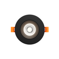 DALS Lighting - 3.5in Regressed Gimbal Downlight, 5CCT & Dim-To-Warm - Black - SKU GBR35-CDW-BK
