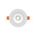 DALS Lighting - 3.5in Regressed Gimbal Downlight, 5CCT & Dim-To-Warm - White - SKU GBR35-CDW-WH
