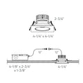 DALS Lighting - 3.5" Gimbal recessed Square 5CCT - SKU GBR35SQ-CC-BK