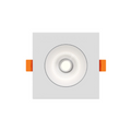 DALS Lighting - 3.5in Square Regressed Gimbal Downlight, 5CCT & Dim-To-Warm - White - SKU GBR35SQ-CDW-WH