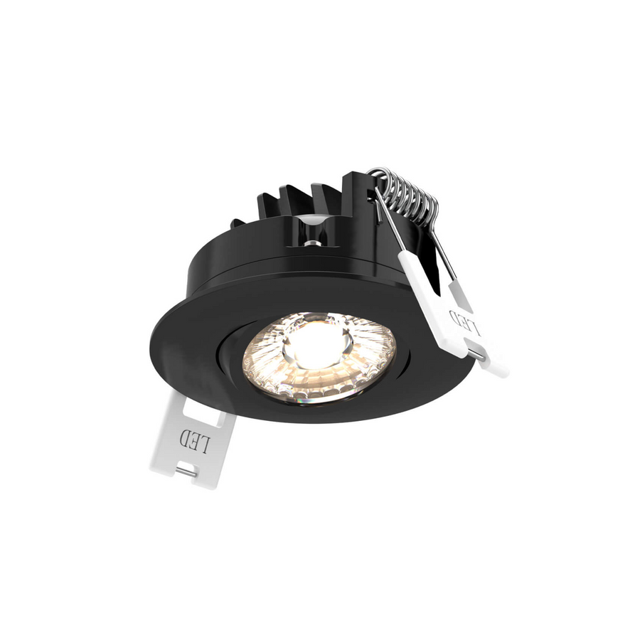 DALS Lighting - 2'' LED Round Gimbal, 5CCT - universal 120V-347V, 0-10V dimming - SKU GMB2-CC-V-BK
