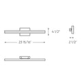 DALS Lighting - 24 Inch CCT LED Linear Vanity Light - SKU LEDVAN003-CC-24CH