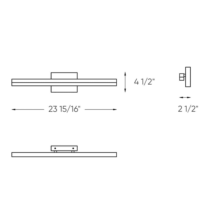 DALS Lighting - 24 Inch CCT LED Linear Vanity Light - SKU LEDVAN003-CC-24CH