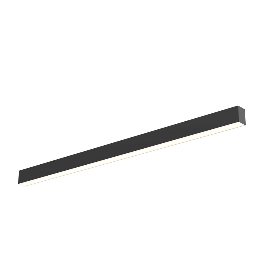 DALS Lighting - 48in Linear flush mount, 5CCT - SKU LNFM48-CC-BK