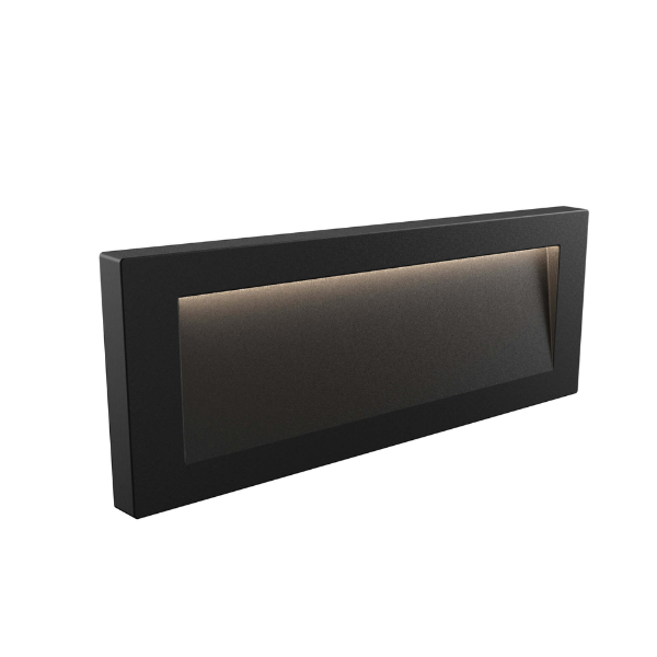 DALS Lighting - 12in large step light - SKU LSTP12-CC-BK