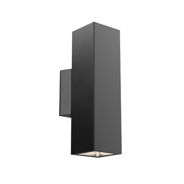 DALS Lighting - 4in Square Wall Sconce, 120v, Triac - Black - SKU LWB12-CC-BK