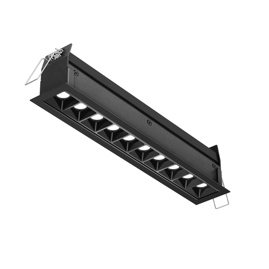 DALS Lighting - 10 Light Microspot Recessed downlight CCT - SKU MSL10-CC-V-BK