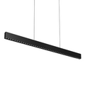 DALS Lighting - 48in Multi-spot Linear Pendant, Zero gravity canopy, Universal driver - White - SKU MSLPD48-CC-UNV-BK