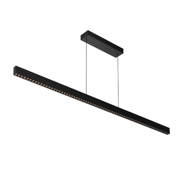 DALS Lighting - 72in Multi-spot Linear Pendant, 10ft wire, Universal driver - Black - SKU MSLPD72-CC-UNV-BK