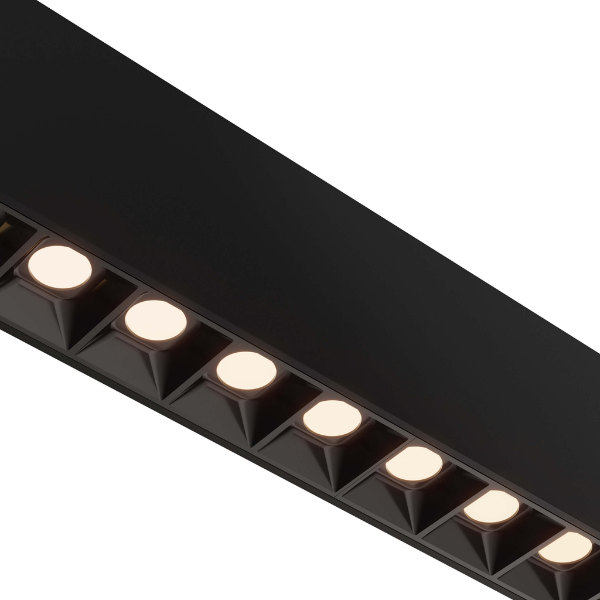 DALS Lighting - 72in Multi-spot Linear Pendant, 10ft wire, Universal driver - Black - SKU MSLPD72-CC-UNV-BK