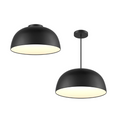 DALS Lighting - 30in fixture - 2in1 Pendant and Flush mount - SKU NAPF30-CC-UNV-BK