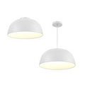 DALS Lighting - 30in fixture - 2in1 Pendant and Flush mount - SKU NAPF30-CC-UNV-WH
