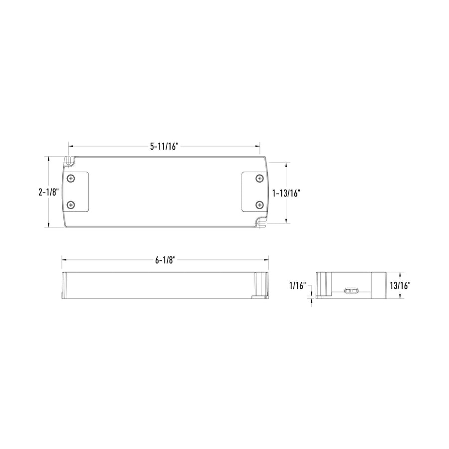 DALS Lighting - 24-watts compact driver for 24V products - SKU PLD2424DIM