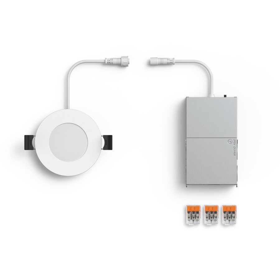 DALS Lighting - 3in Round LED Panel, 5CCT - White - SKU PNL3-CC-WH