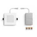 DALS Lighting - 4in Square d LED Panel, 5CCT - White - SKU PNL4SQ-CC-WH