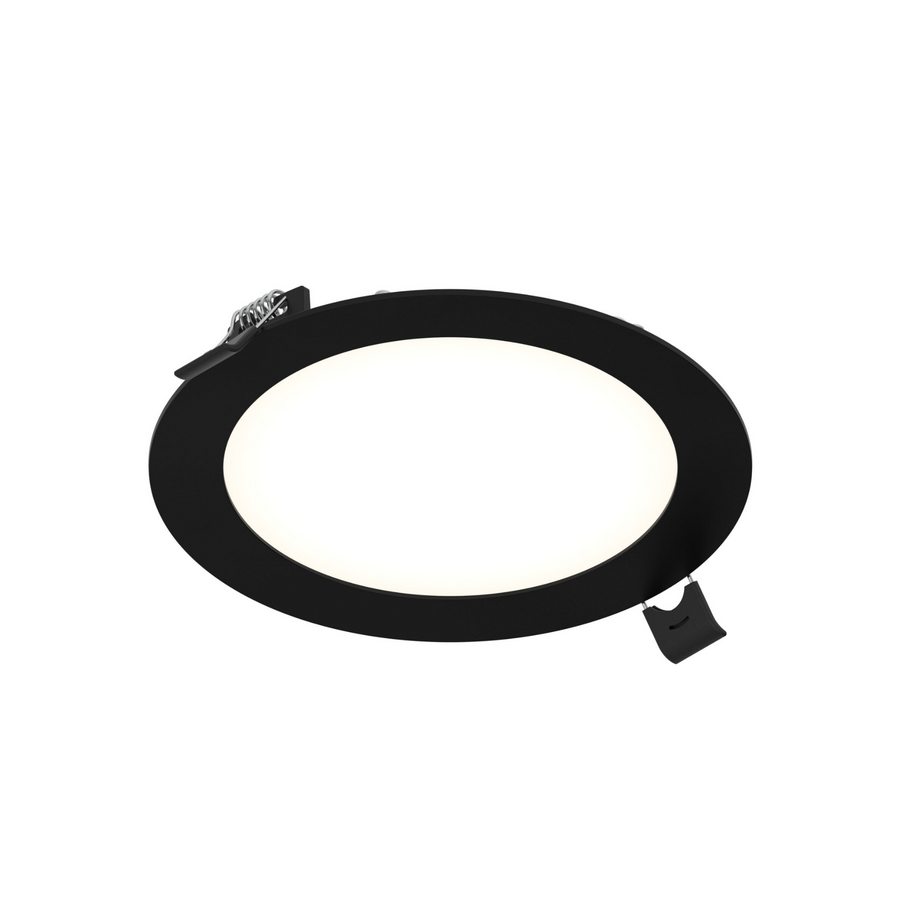 DALS Lighting - 6in Round LED Panel, 5CCT, 120-347v, 0-10v dim - White - SKU PNL6-CC-BK