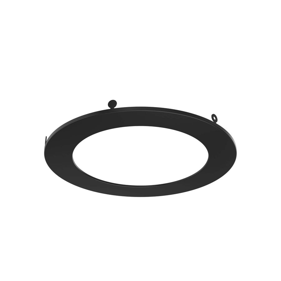DALS Lighting - 6in Trim Round, Black for PNL6 - SKU PNL6-TRIM-BK