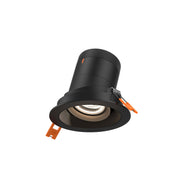 DALS Lighting - RC03-CC-60-GMBBK-TBK - 3in Modular Downlight, 5CCT, 60 degree Beam Angle, Gimbal Reflector, Black, Black trim