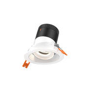 DALS Lighting - RC03-CC-60-GMBWH-TWH - 3in Modular Downlight, 5CCT, 60 degree Beam Angle, Gimbal Reflector, White, White trim