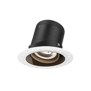 DALS Lighting - RC04-CC-20-GMBBK-TL - 4in Modular Downlight, 5CCT, 20 degree Beam Angle, Gimbal Reflector, Black, Trimless