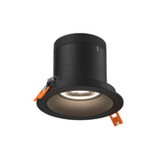 DALS Lighting - RC04-CC-20-RGBK-TBK - 4in Modular Downlight, 5CCT, 20 degree Beam Angle, Regressed, Black, Black Trim